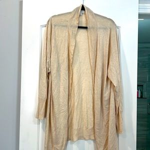 Ava & viv tan tunic cardigan